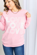 Honestee LOVE Graphic Drop Shoulder Sweatshirt