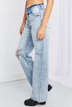 Kancan Button Fly Distressed Raw Hem Straight leg Jeans