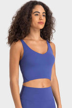 Deep V-Neck Crop Sports Bra