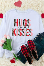 HUGS KISSES Dropped Shoulder Round Neck Sweatshirt