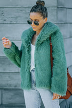 Faux Fur Jacket with Side Pockets